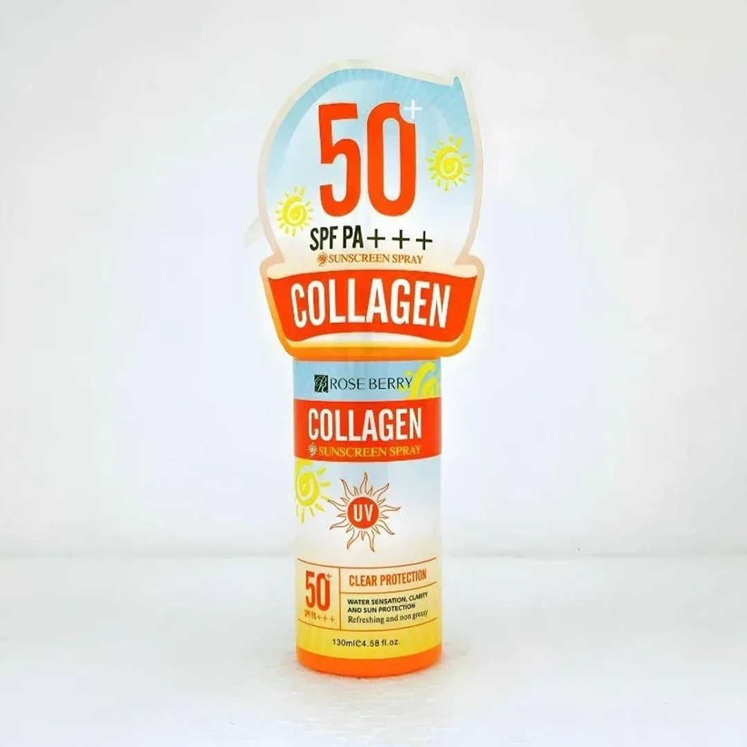 بخاخ واقي للشمس بالكولاجين من روز بيري (+SPF 50) - 130 مل