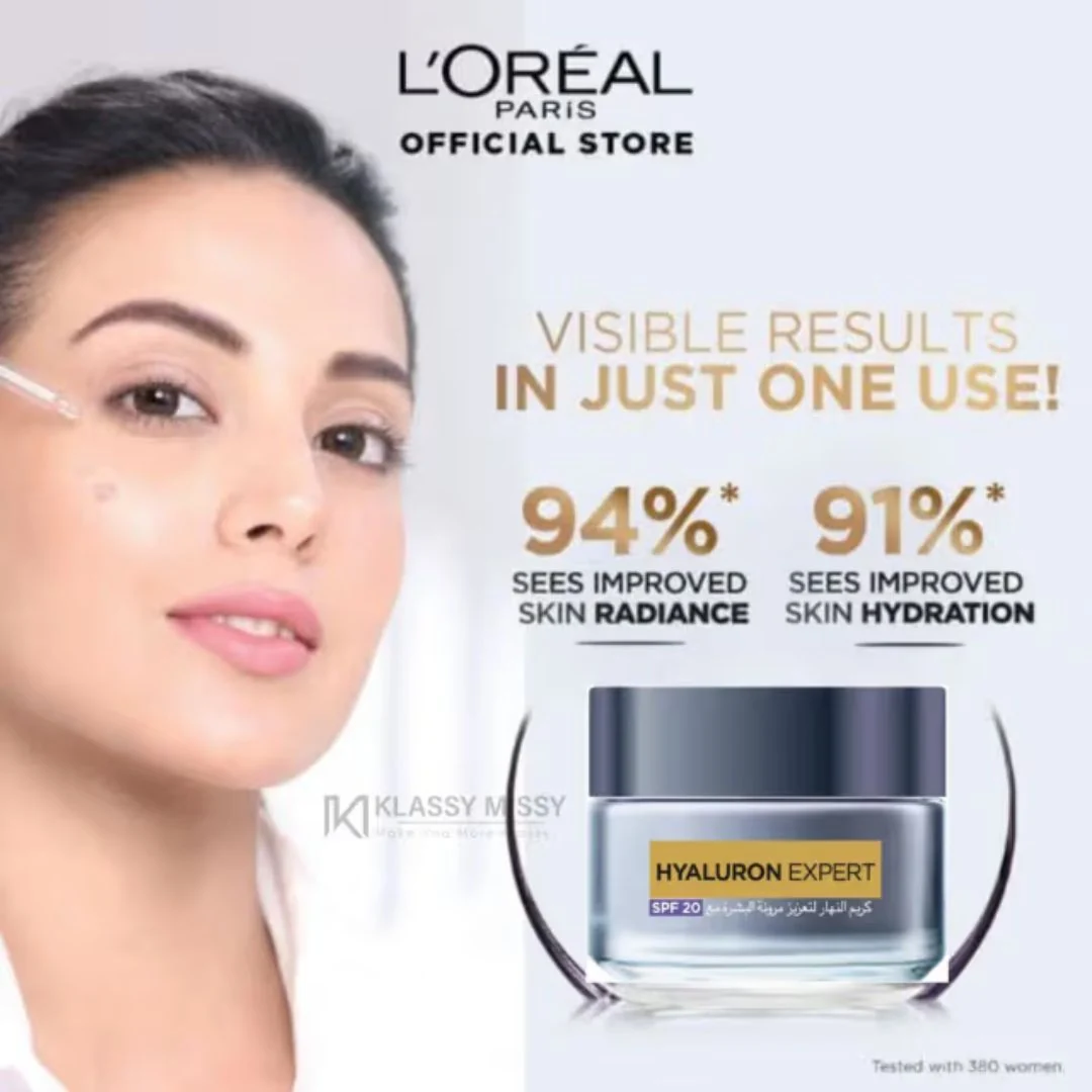 كريم هيالورون إكسبرت النهاري من لوريال باريس (SPF 20) - 50مل