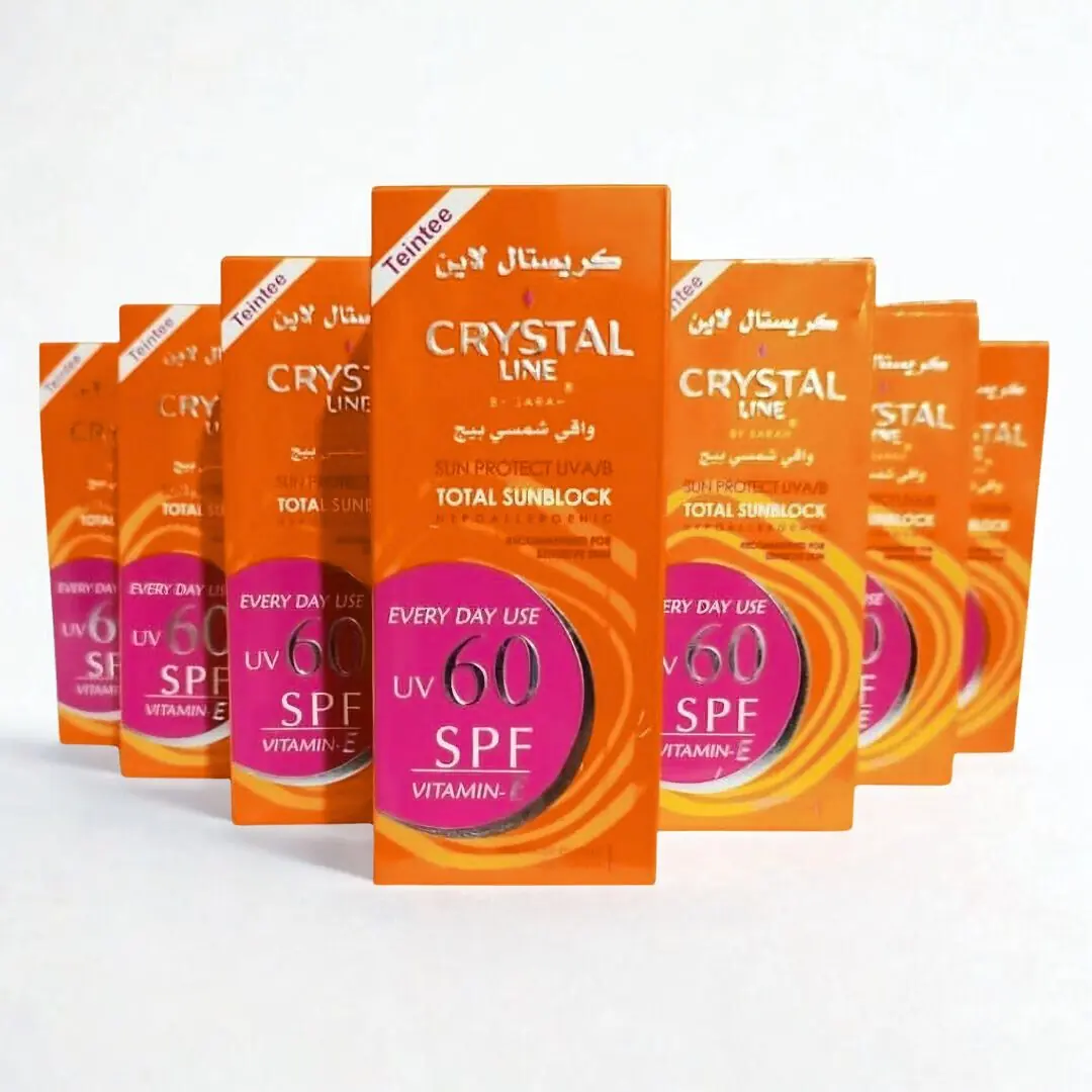 واقي شمسي شفاف من كريستال لاين (+SPF 60) - 40 غ