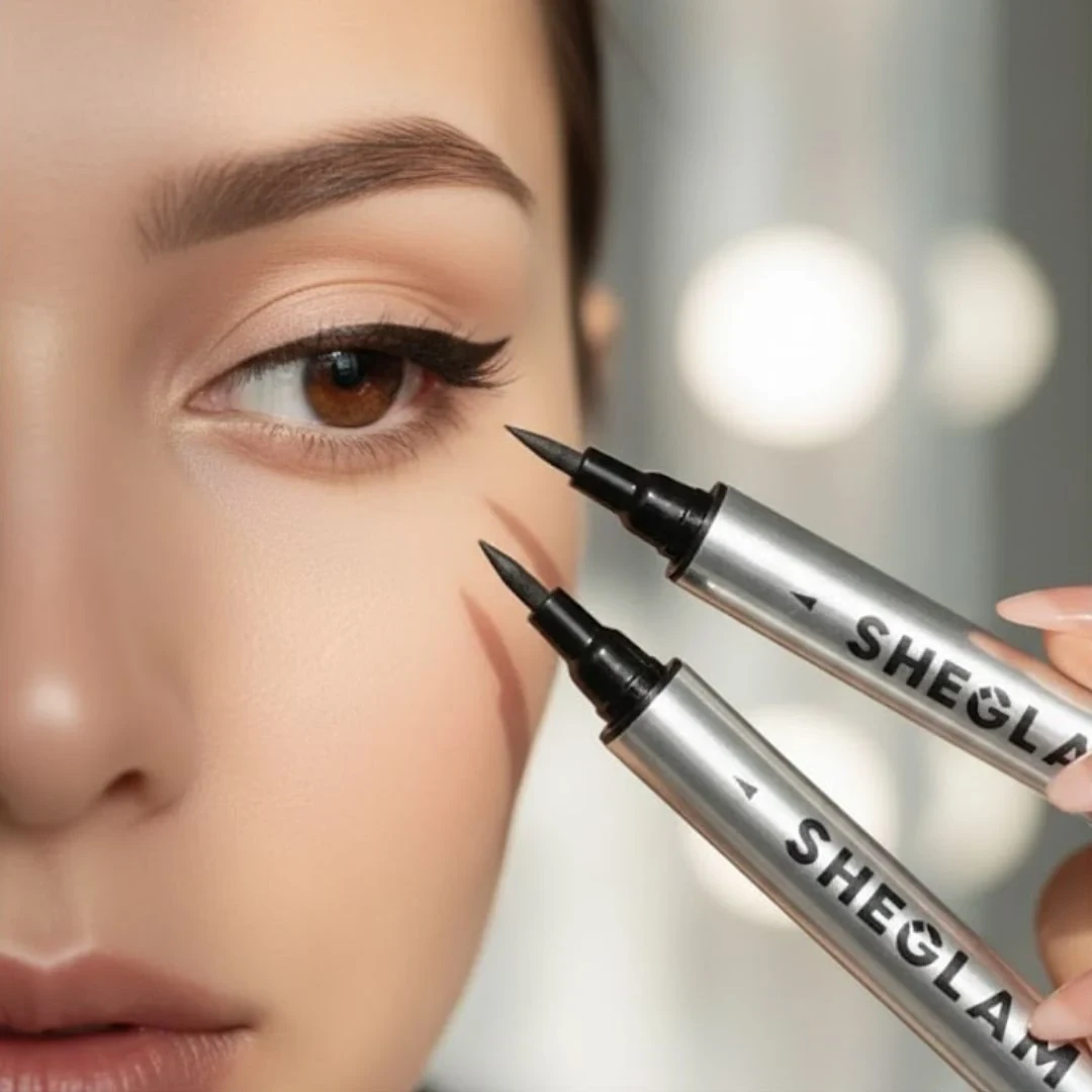 قلم آيلاينر برأسين من شغلام - أسود