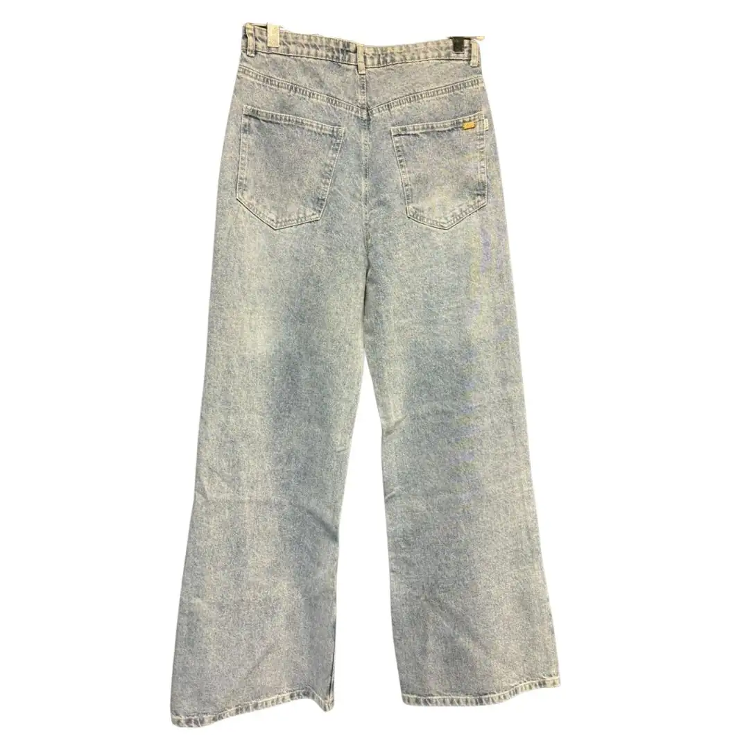 بنطال جينز بوت كات بلون أزرق فضي موديل 1327