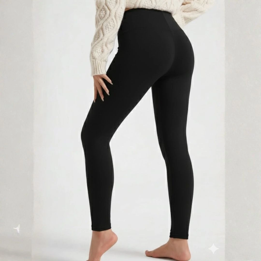 فيزون ضيق مبطن شتوي بخصر مرتفع