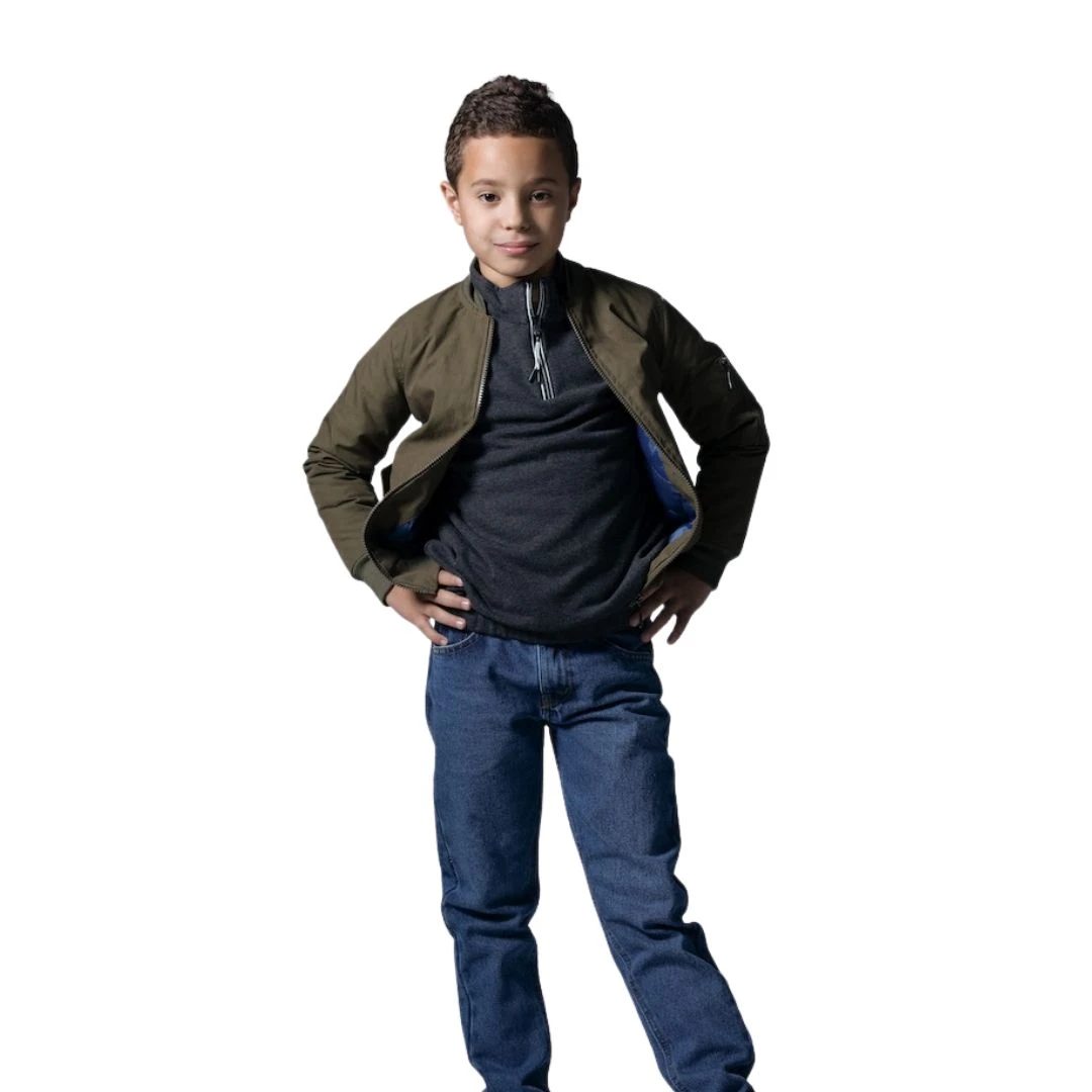 جاكيت بومبر صبياني شتوي مقاوم للماء 