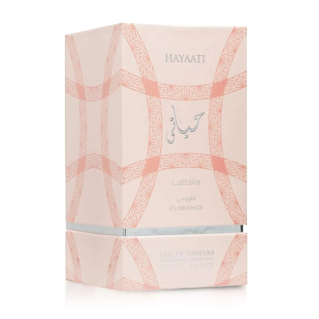  حياتي فلورنس من لطافة للنساء 100 مل تناغم الورد والخوخ مع دفء العنبر سر الجاذبية الدائمة والأنوثة المتجددة 