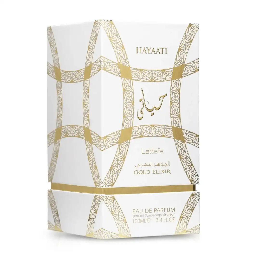 عطر الجوهر الذهبي من لطافة للنساء 100 مل بصمة عطرية فريدة تجمع بين قوة الجلود ونعومة الفانيليا