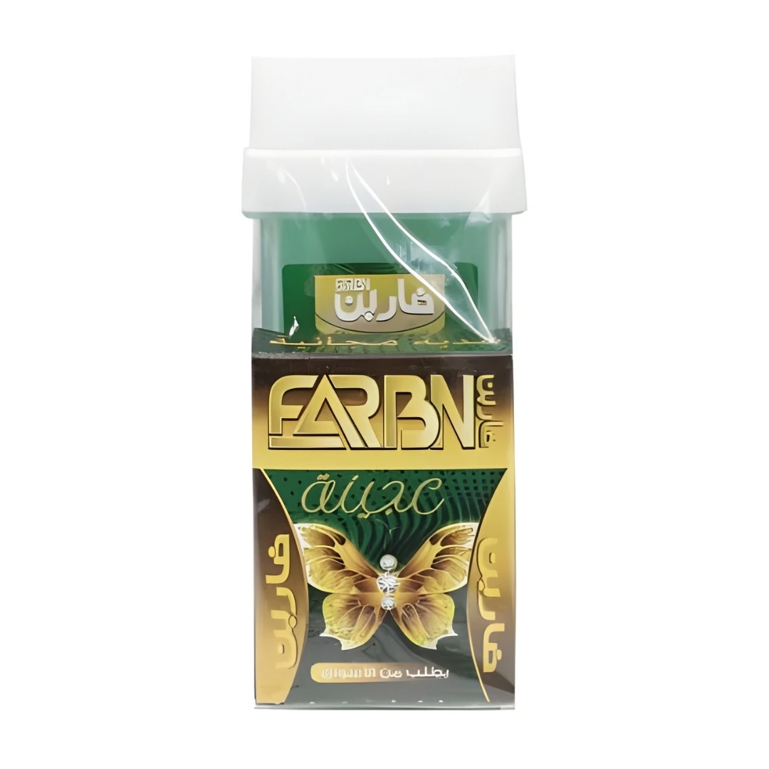 شمع فاربن رول مع عجينة السكر والشرائح القماشية لإزالة الشعر - 140 غ