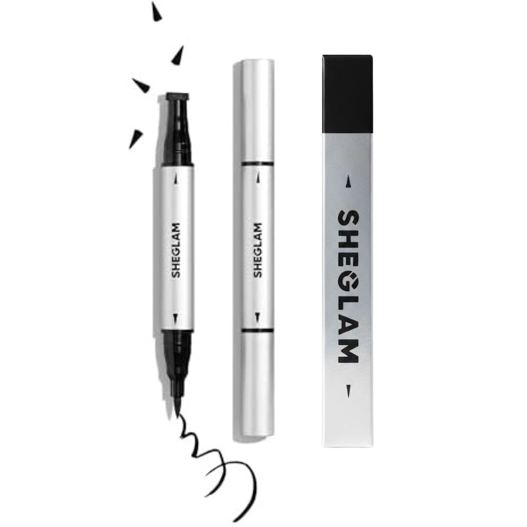 قلم آيلاينر برأسين من شغلام - أسود