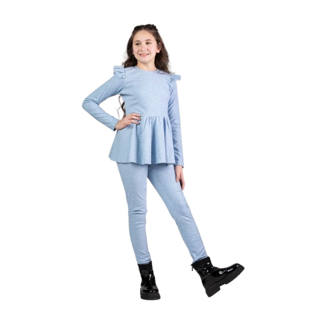 بلوزة بناتي مضلعة بتصميم عصري