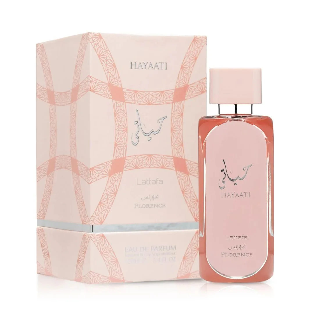  حياتي فلورنس من لطافة للنساء 100 مل تناغم الورد والخوخ مع دفء العنبر سر الجاذبية الدائمة والأنوثة المتجددة 