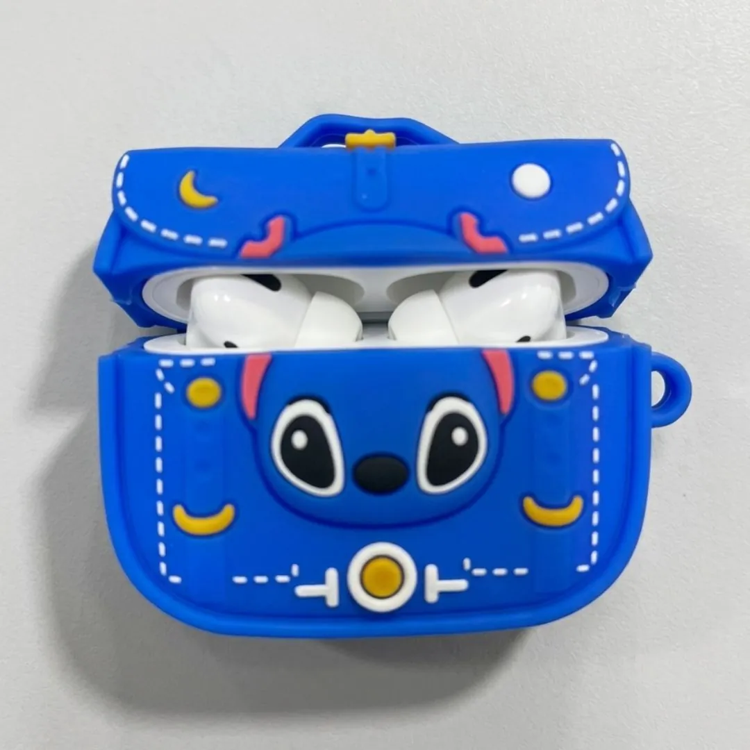 كفر سماعات AirPods بتصميم شخصية ستيتش الكرتونية