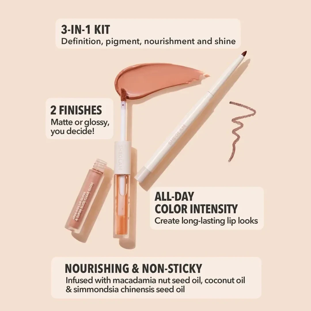 مجموعة الشفاه من شيغلام 3 في 1