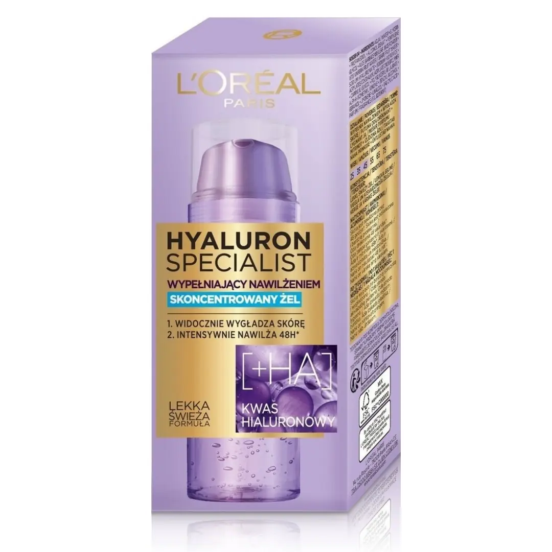 جل مرطب للبشرة بحمض الهيالورونيك من لوريال باريس - 50 مل