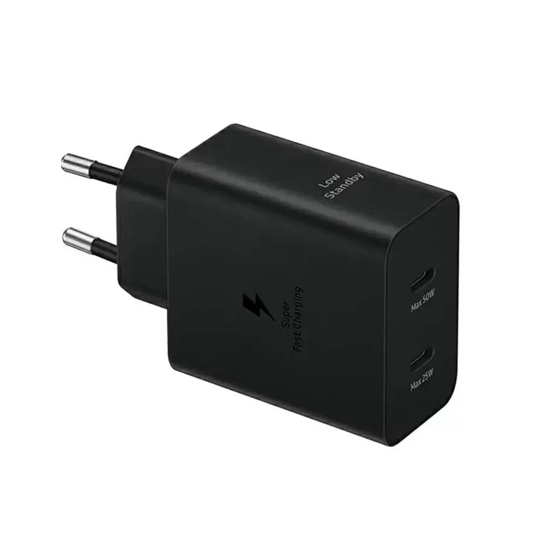 شاحن Duo السريع من سامسونج بفتحة مزدوجة (رأس + كابل 1.8 متر) - 50 واط