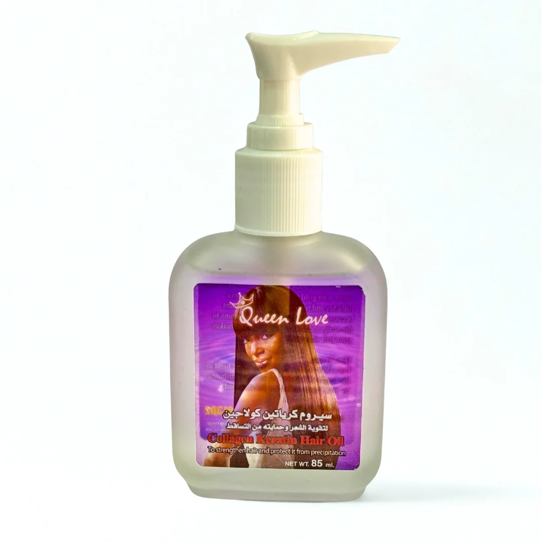 زيت الكيرياتين و الكولاجين لتقوية الشعر من كوين لوف - 85مل 
