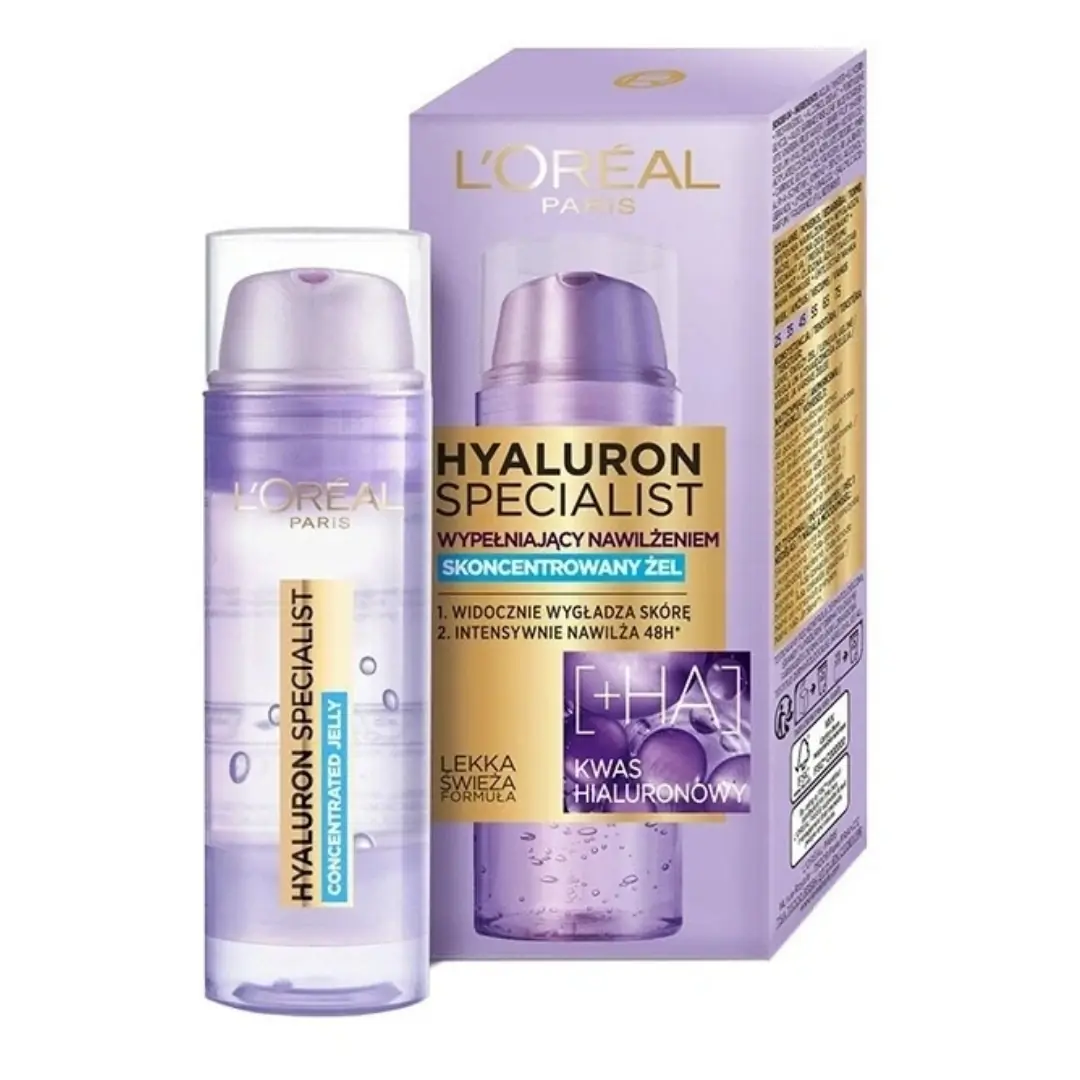 جل مرطب للبشرة بحمض الهيالورونيك من لوريال باريس - 50 مل