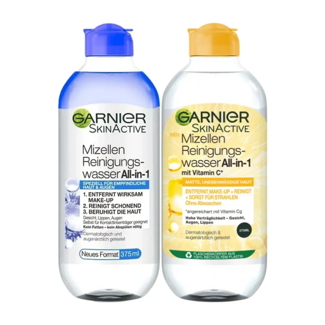 ماء ميسيلار لتنظيف وتفتيح البشرة من غارنييه - 375 مل