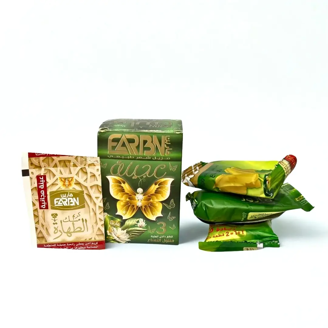 علبة من ثلاث قطع من عجينة إزالة الشعر من فاربن - 120 غ  ±5%