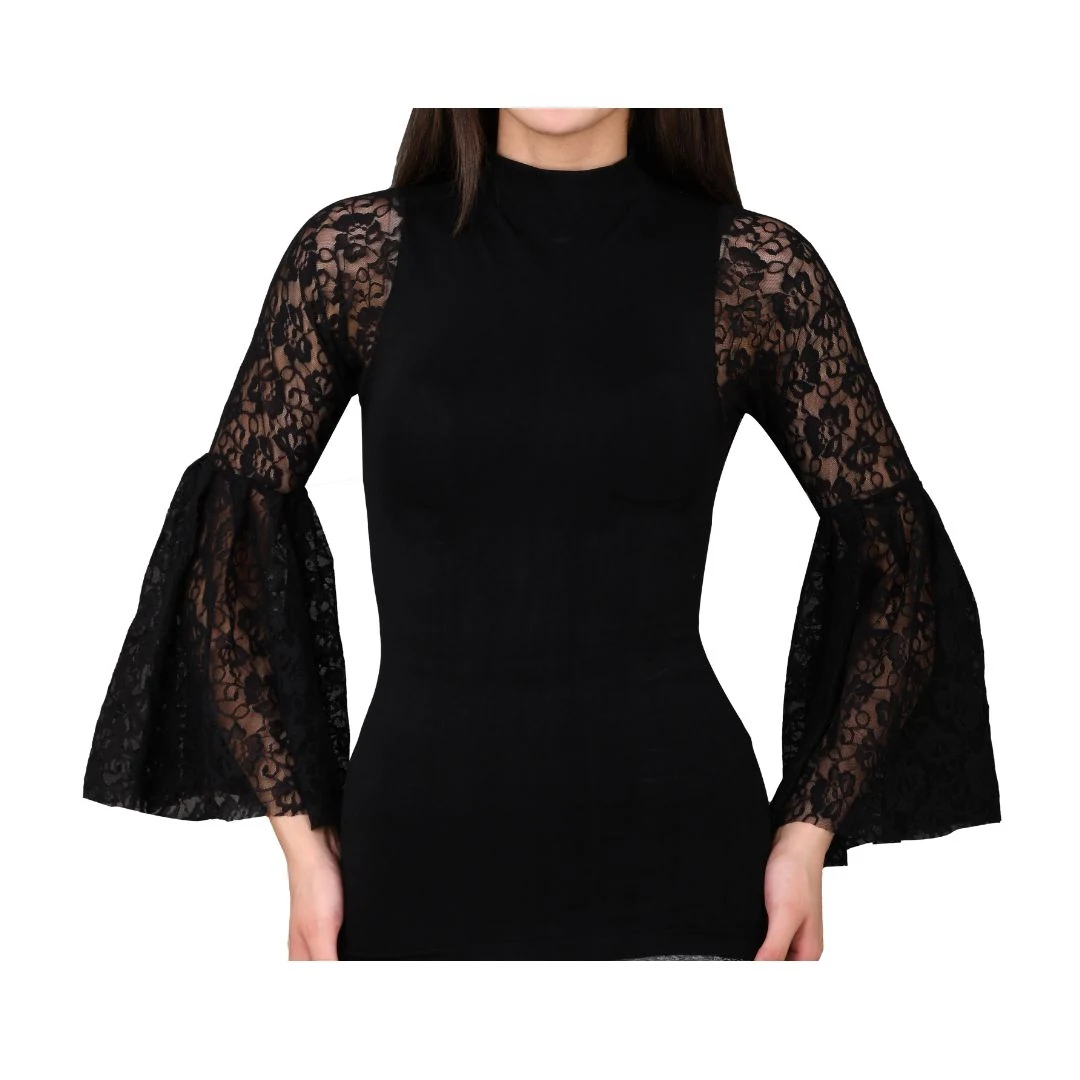 كنزة قبة بأكمام عريضة دانتيل موديل 1139/D من سوليتير