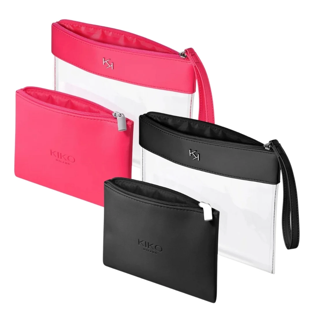 حقيبة مكياج شفافة من كيكو بألوان مختلفة