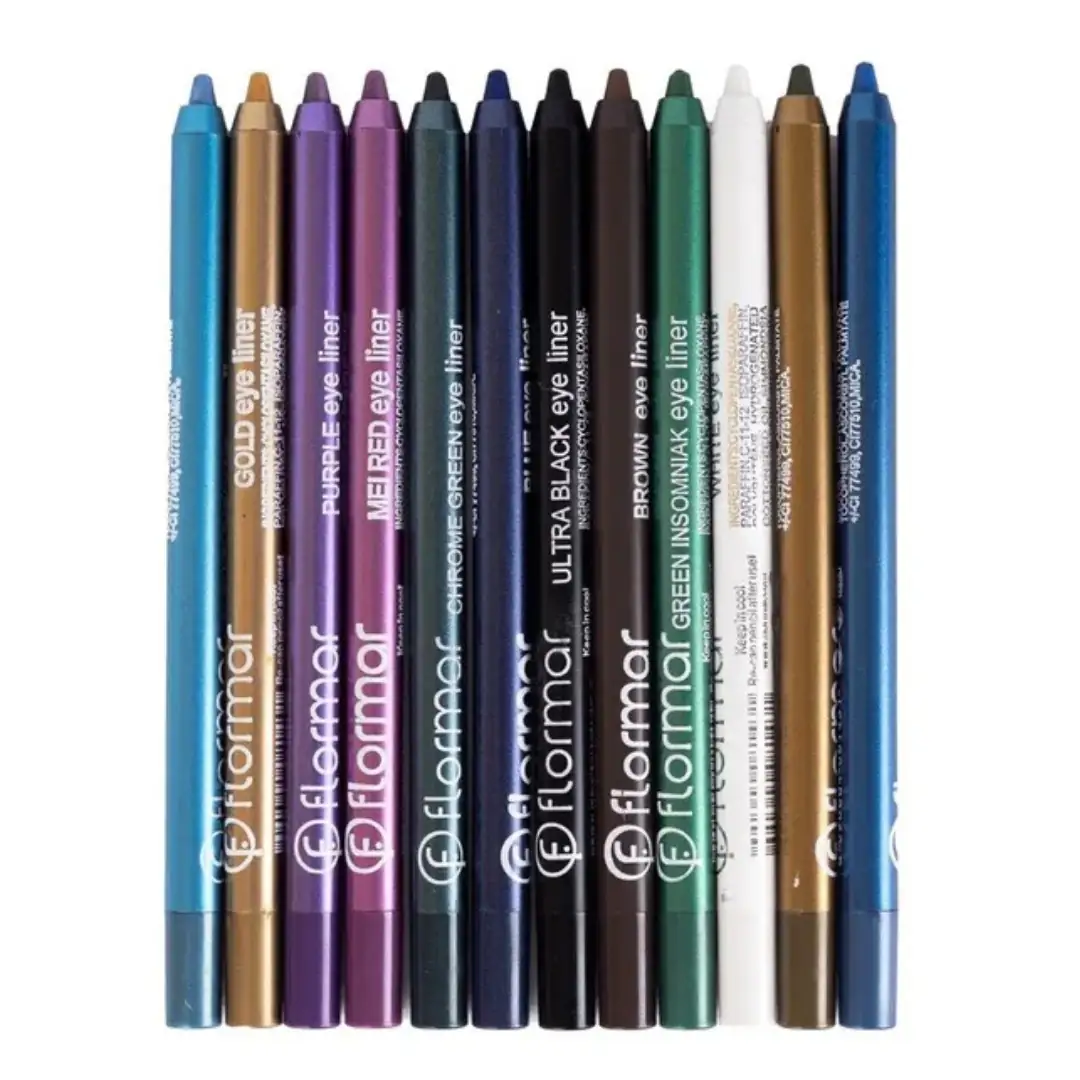 قلم آيلاينر شمعي ملون ومضاد للماء من فلورمار - 1.40 غ
