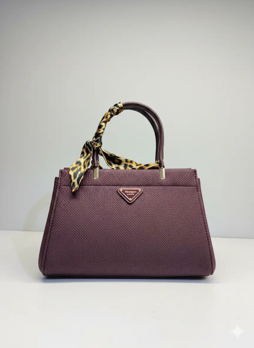 حقيبة كتف باغيت بسحاب ووشاح ملفوف حول الذراع