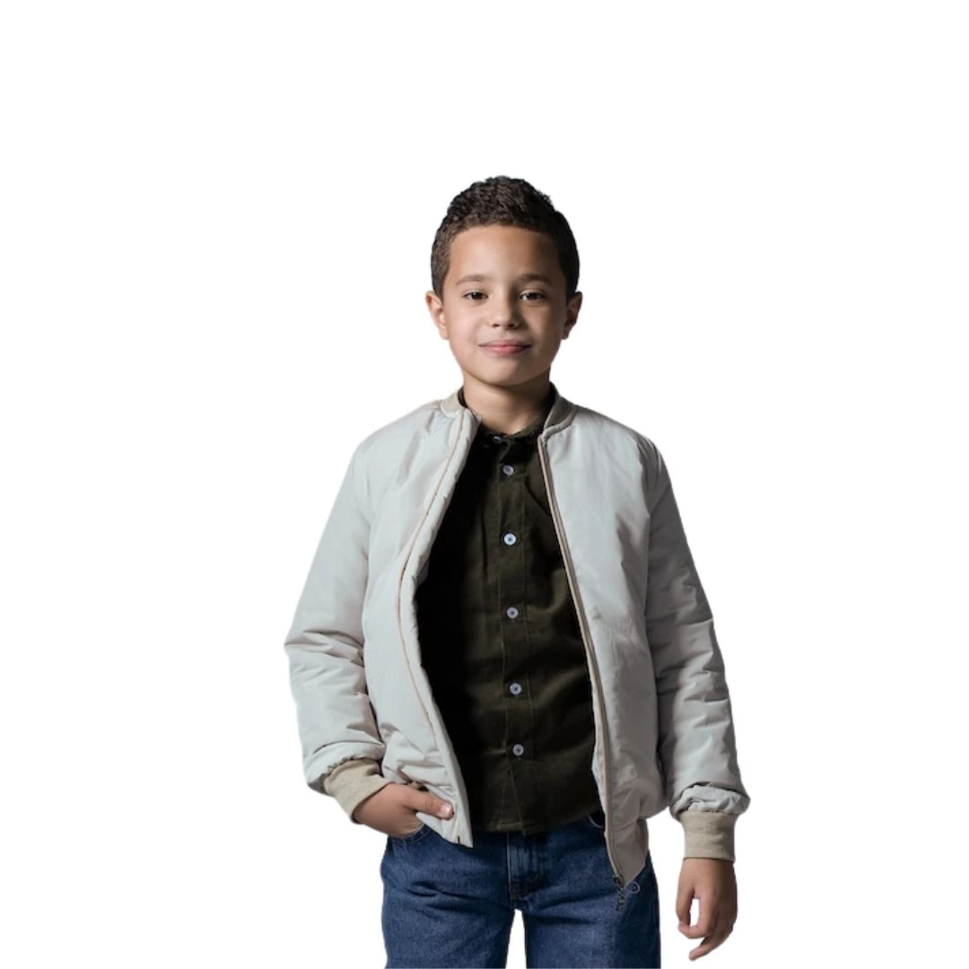 جاكيت بومبر ولادي مقاوم للماء ومبطن