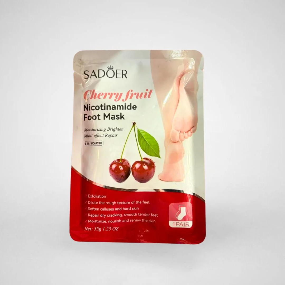 ماسك سادوير المقشر بالكرز والنياسيناميد لعناية فائقة بالقدمين - 35 غ