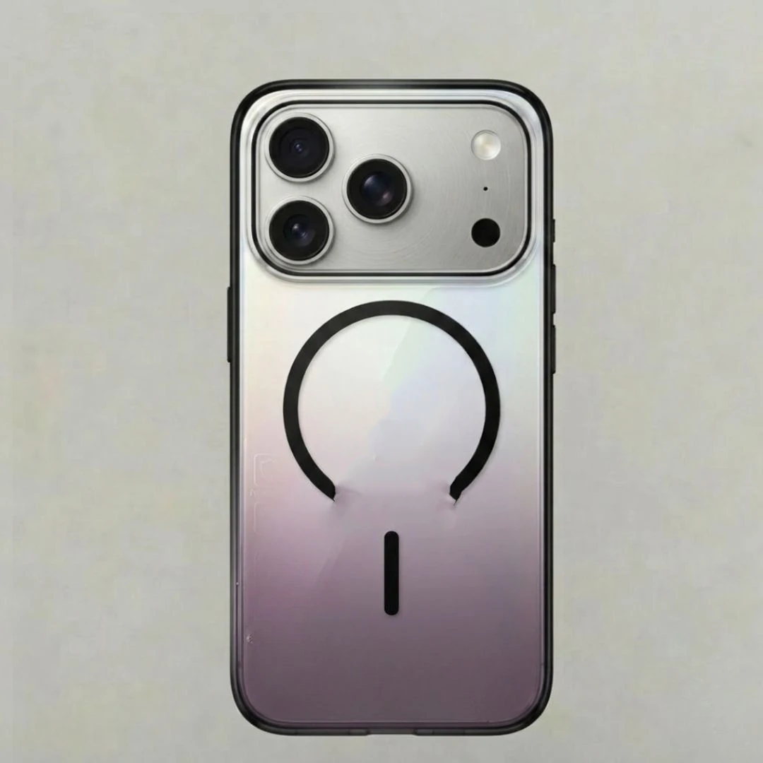 كفر لآيفون 17 برو مموج ومبطن – يدعم الشحن المغناطيسي